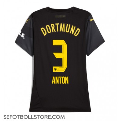 Borussia Dortmund Waldemar Anton #3 Replika Bortatröja Dam 2024-25 Kortärmad Borussia Dortmund Waldemar Anton #3 Replika Bortatröja Dam 2024-25 Kortärmad